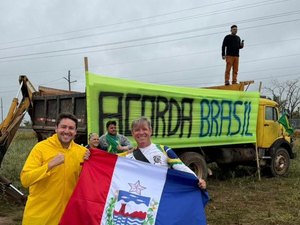 Cabo Bebeto é o único parlamentar estadual de Alagoas presente em caminhada rumo a Brasília