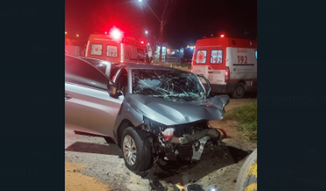 [Vídeo] Um pessoa morre e outras três ficam feridas durante acidente em frente ao Hospital Metropolitano