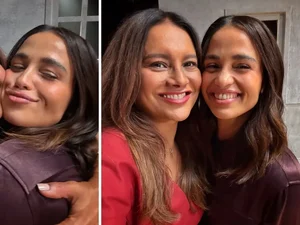 Dira Paes reencontra Nanda Costa e brinca: 'Morena tá viva!'