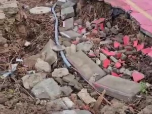 Chuvas causam destruição na ciclovia da orla de Ponta Verde em Maceió