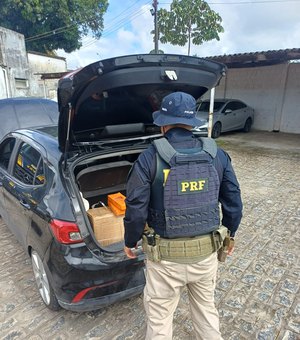 Homem armado é preso com mais de 60 kg de maconha e carro roubado em Maceió