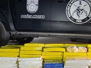 Operação em AL e SE prende dois homens e apreende mais de 100 kg de drogas