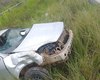 Capotamento deixa dois feridos na zona rural de Joaquim Gomes