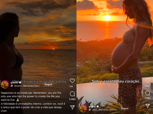 Gisele Bündchen mostra sua barriga de grávida nas redes sociais