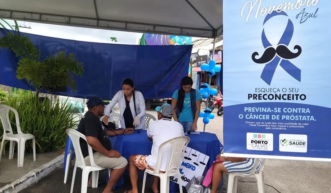 Secretaria de Saúde de Porto Calvo realiza ações no Novembro Azul