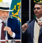 Atlas/Bloomberg: Flávio Bolsonaro tem 47,7% contra 47,6% de Lula no 2º turno