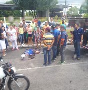 Motoqueiro morre atropelado por caminhão em avenida de Maceió