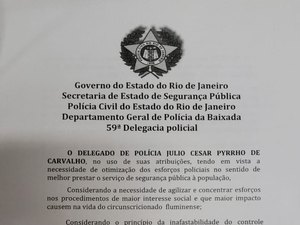 Corregedoria investiga cobrança por registro de ocorrência em delegacia do RJ