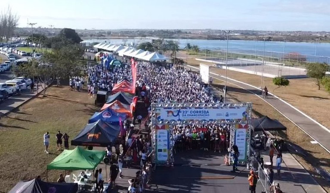 Corrida da Emancipação e Pedala marcaram os 100 anos de Arapiraca neste domingo (27)