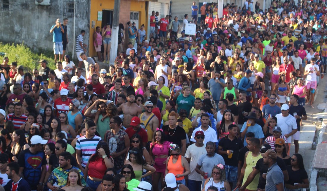 Ressaca do carnaval em Messias atrai cerca de três mil pessoas