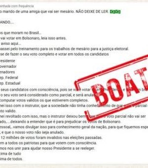 Urna Eletrônica: voto em branco ou nulo para outros cargos não invalida o voto por completo