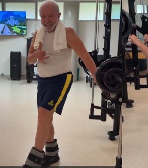 'Aqui não tem IA, é no braço!’: Janja mostra o treino ‘maromba’ de Lula ao som de pagode