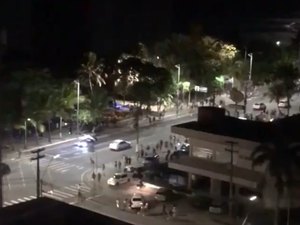 Luau termina com correria e chegada da polícia na Orla de Ponta Verde