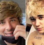 Rafael Portugal se compara com Justin Bieber ao surgir com cabelos loiros