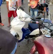 Colisão entre duas motos deixa mulher ferida em Matriz de Camaragibe