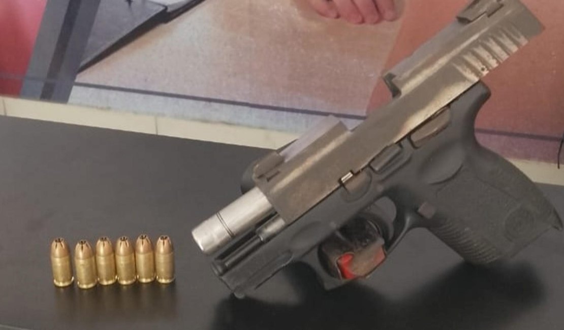 PM prende homem suspeito de ameaçar populares com arma de fogo no Clima Bom