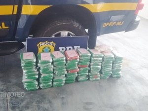 PRF apreende mais de 80 kg de pasta base de cocaína na BR-423 
