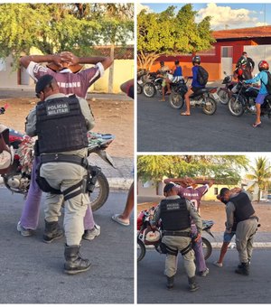 Polícia realiza operação e apreende motos irregulares em Piranhas, após reclamações de moradores