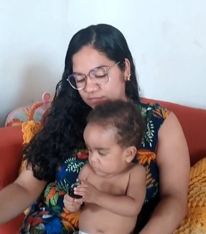 Mãe faz campanha para arrecadar R$80 mil para cirurgia do filho com problemas respiratórios em Palmeira