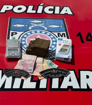 Homem é preso com maconha e balança de precisão em Joaquim Gomes