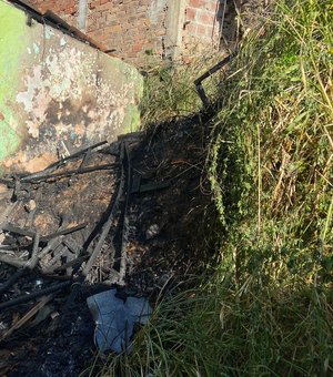 Fogo em terreno baldio assusta moradores da Grota do Cigano