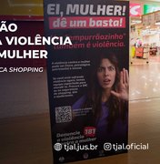 TJAL capacita funcionários do Arapiraca Partage Shopping sobre combate à violência doméstica