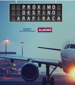 Obras do aeroporto de Arapiraca devem acontecer em janeiro, afirma secretário