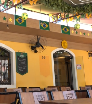 [Vídeo] Bares e restaurantes de Maceió se preparam para estreia do Brasil na Copa do Mundo