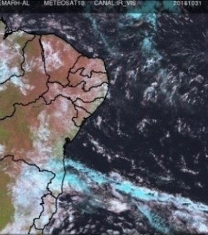 Nebulosidade chegando ao Nordeste deixa tempo instável em Alagoas