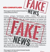 Fake: secretário da Saúde de Alagoas não emitiu mensagem sobre pico da Covid-19