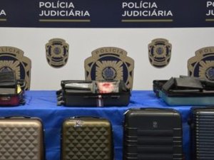 Três brasileiros são flagrados ao tentar entrar em Portugal com mais de 170 kg de cocaína