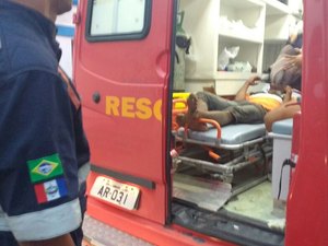 Adolescente é socorrido após ser baleado por criminosos ainda não identificados