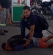 Suspeito de assalto é detido por frentista de posto de combustíveis em Maceió