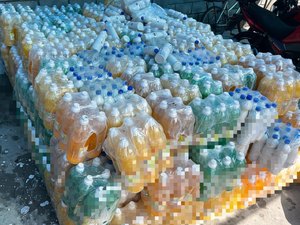 Vigilância Sanitária apreende mais de 5 mil litros de saneantes clandestinos no Canaã