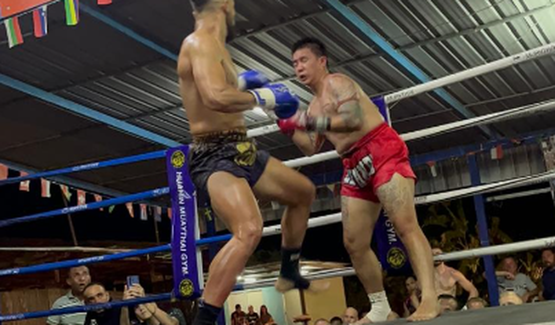 [Vídeo] Arapiraquense retorna da Tailândia com Cinturão de Campeão Mundial de Muay Thai