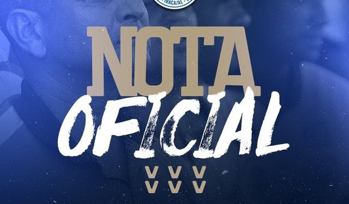 Esporte Clube Cruzeiro de Arapiraca anuncia saída do treinador Jaelson Marcelino