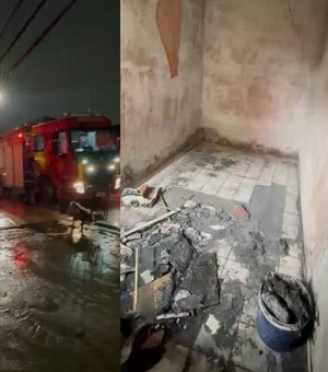 Polícia começa a investigar incêndio em kitnet que deixou homem morto em Maceió