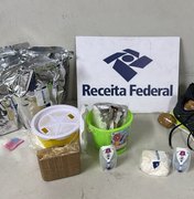 Receita Federal apreende R$ 480 mil em cocaína que seria enviada para Alagoas e outros estados