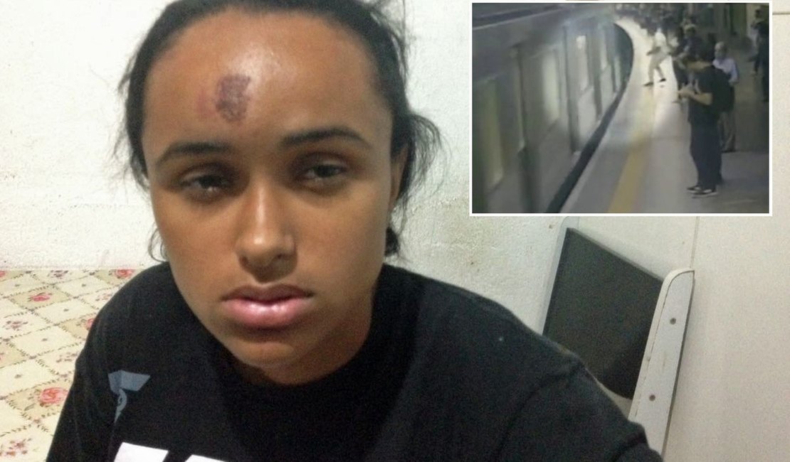 Mulher empurrada no Metrô de SP diz que sentiu vagões passarem sobre ela: 'Morri'