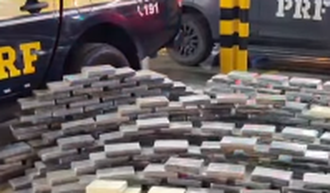 PRF realiza maior apreensão de cocaína da história da Paraíba em abordagem à carreta na BR-101