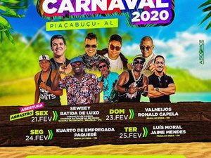 Piaçabuçu lança a programação oficial do Carnaval 2020