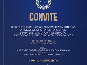 Cruzeiro apresenta time para a temporada 2023 nesta segunda (05)