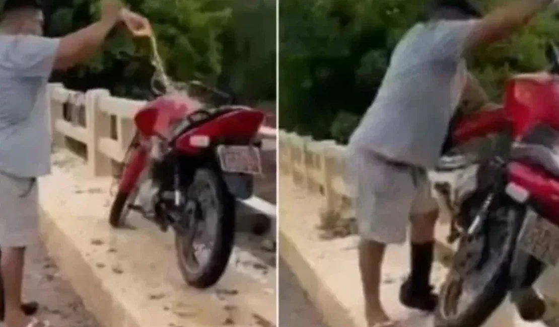 Homem é morto a tiros após se envolver em briga e jogar moto de rival em rio