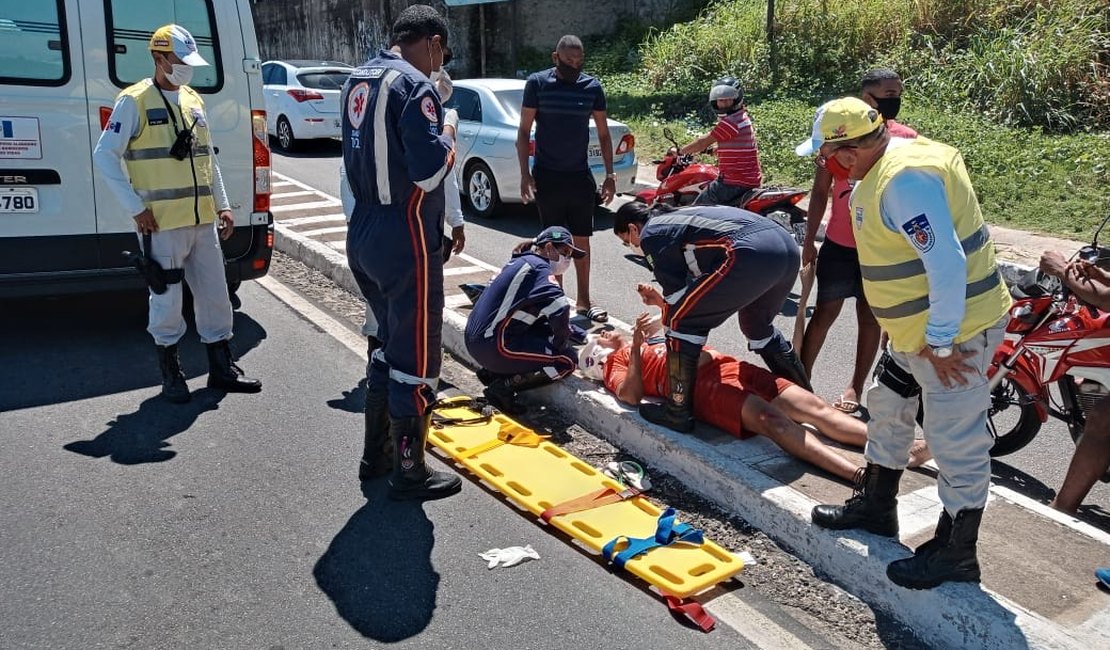 Ronda no Bairro presta primeiros socorros após quatro acidentes no Jacintinho e Jatiúca