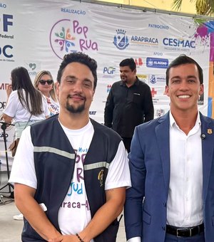 Delegado Leonam participa de mutirão Pop Rua Jud em Arapiraca e reforça compromisso com inclusão