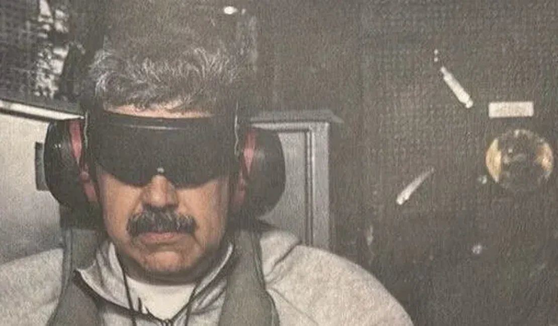 Trump publica foto de Maduro dentro de navio de guerra após captura