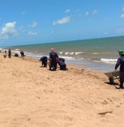 Reeducandos reforçam limpeza de praias atingidas por óleo em AL