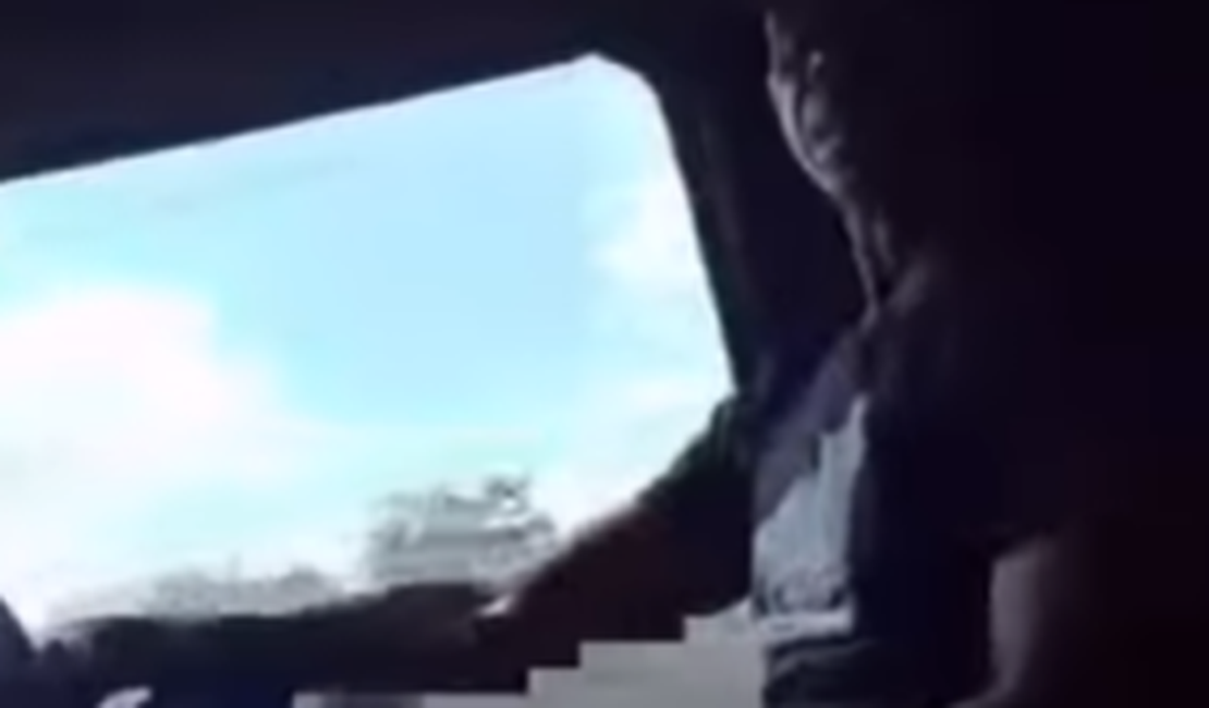 Vídeo mostra homem se masturbando dentro de van em Arapiraca