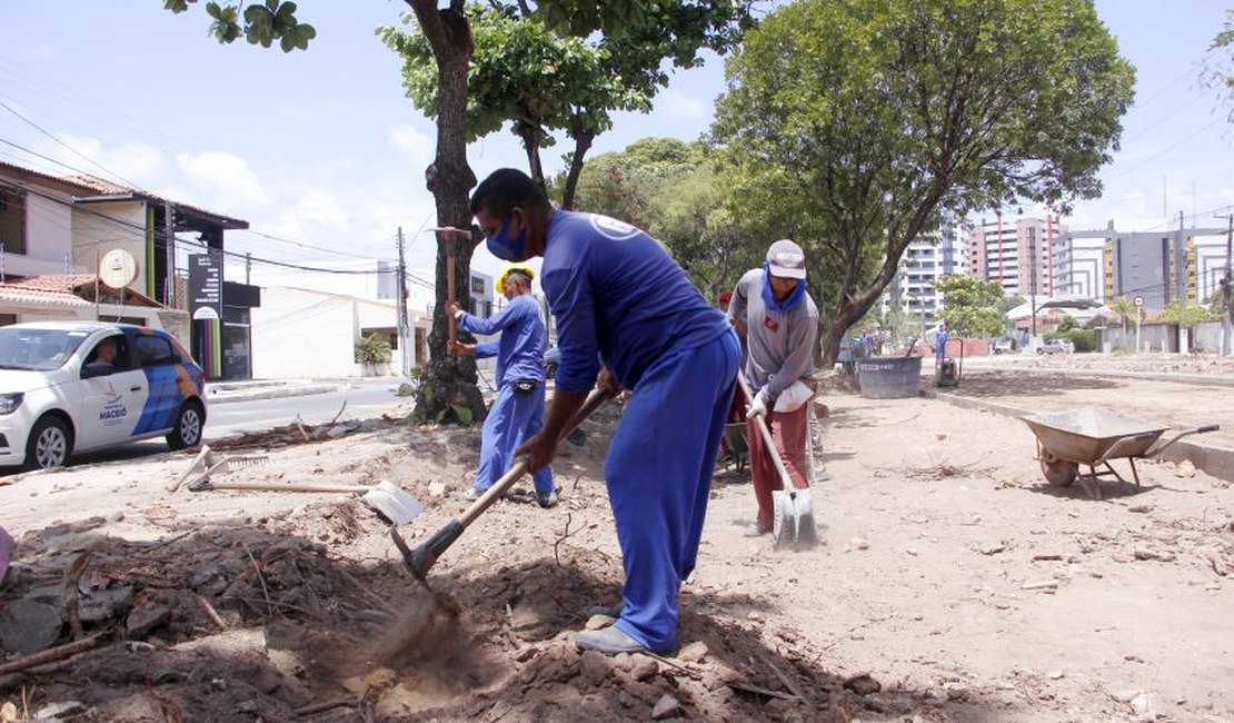 Prefeitura inicia obras no trecho 5 para revitalizar espaço público na Jatiúca