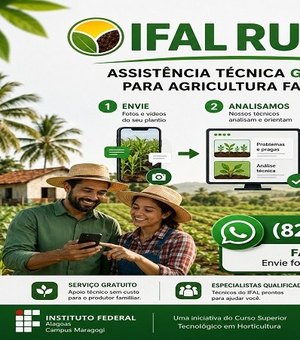 Ifal Maragogi oferece assistência técnica e gratuita aos produtores de Alagoas